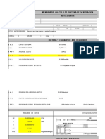 Memoria de Calculo de Sistema de Ventilación