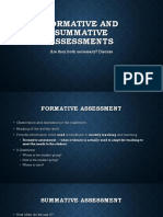 formative and summative assessments