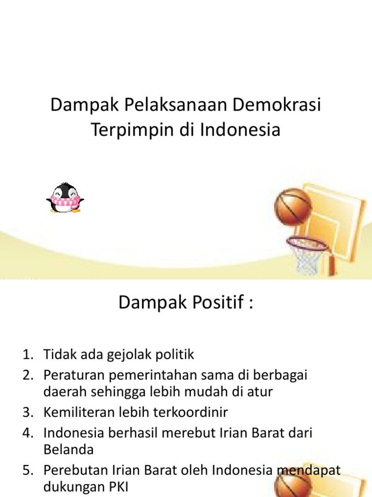 Dampak Demokrasi Terpimpin