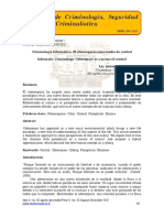 Criminología Informática. El Ciberespacio Como Medio de Control