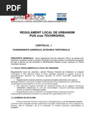 Regulament General De Urbanism