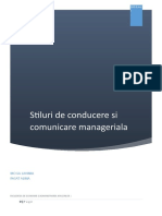 Stiluri de Conducere Si Comunicare Manag