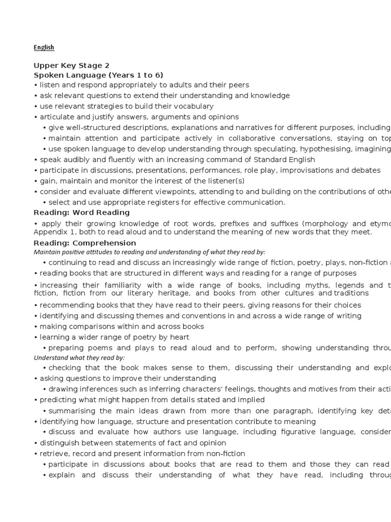 Projection PDF Verb English Language