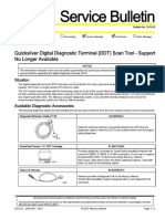 Quicksilver Digital Diagnostic Terminal (DDT) Scan Tool Support Bulletin No. 2010-02