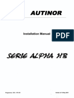 Alpha HB (BH12) - Manuel D'installation - GB - Du 10 05 01 (7657)
