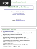 MANET: Mobile Ad Hoc Network: Advanced Computer Networks