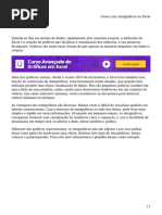 Como Criar Minigráficos No Excel