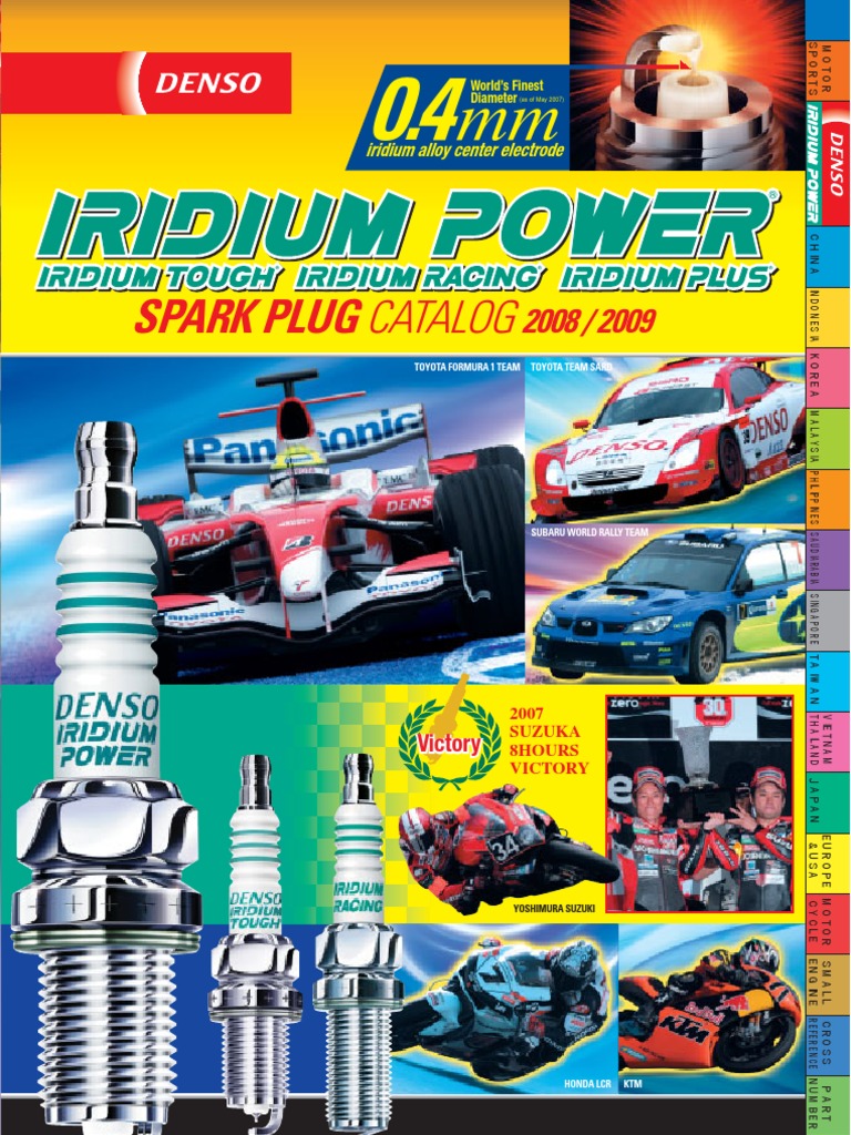 DENSO Spark Plug Catalog Formula One