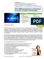 36.ISO DIS9001 2015 QMS Course Outline