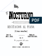 Nocturno Recitacion Al Piano Una Noche