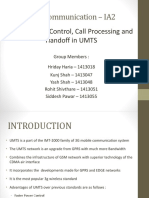 Wireless Communication - IA2: Power Control, Call Processing and Handoff in UMTS