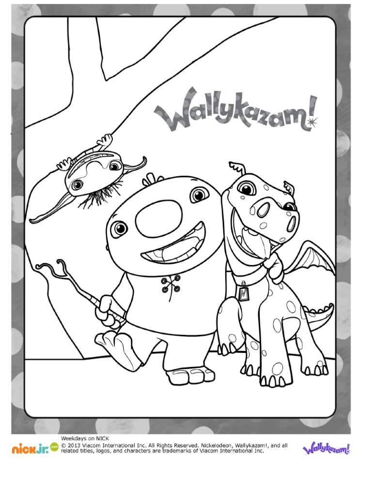 Wallykazam Coloring Page | PDF