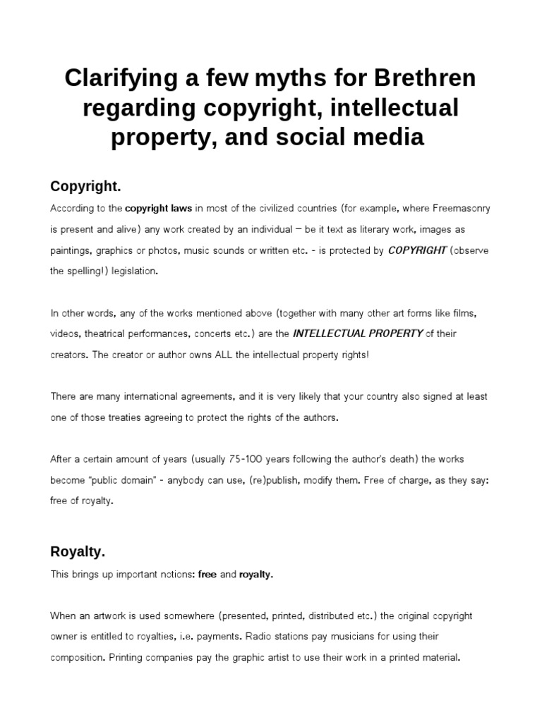 Copyright Guidelines CC Final | PDF | Royalty Payment | Copyright