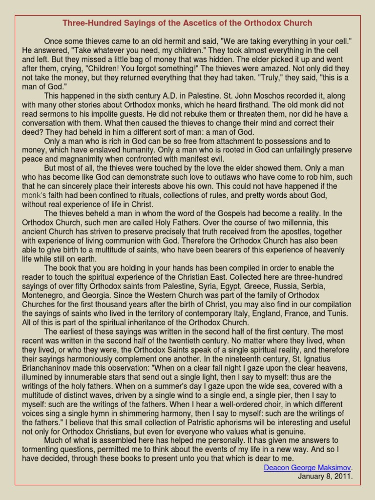 300 Quotes From The Fathers | PDF | God In Christianity | Saint