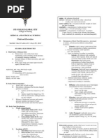 Fluid and Electrolyte chart