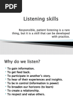 Mastering Effective Listening Skills | PDF | Speech | Reading Comprehension