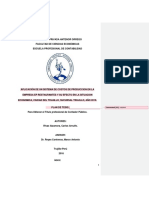 APLICACIÓN DE UN SISTEMA DE COSTOS DE PRODUCCION EN LA EMPRESA EP RESTAURANTES Y SU EFECTO EN LA SITUACION ECONOMICA, CIUDAD DEL TRUJILLO, SUCURSAL TRUJILLO, AÑO 2015.