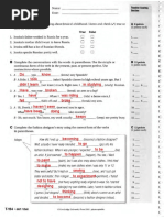 Quiz de Ingles Unidad 1 2 y 3 Cambridge Touchstone Nivel 4 Contestado PDF