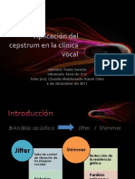 Aplicación Del Cepstrum en La Clínica Vocal