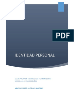 Proyecto Identidad Personal