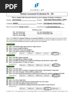 Student Assessment Evaluation NL - IM: Please Complete This Form and Return It To Your Language Training Coordinator