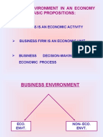 Business Environment in An Economy Has Three Basic Propositions