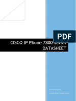 CISCO 7800 IP Phone Datasheet