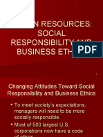 Human Resources: Social Responsibility and Business Ethics