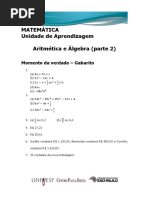 UA 6 Matemática M.v. Gabarito