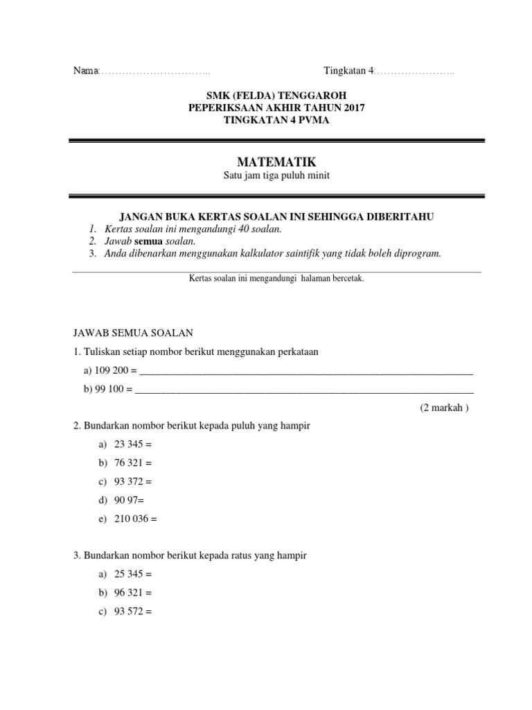 4 Pvma Math Pdf