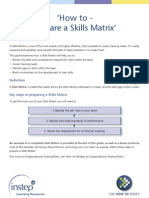 How To Create Skill Matrix