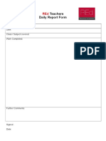Daily Report Form