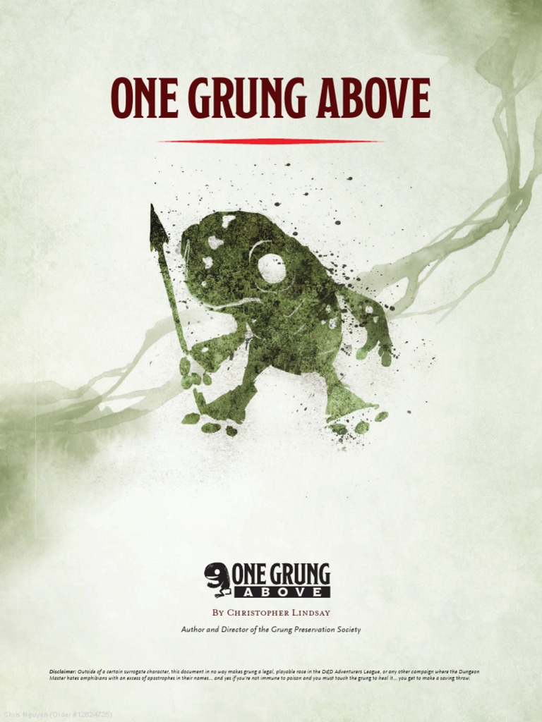 One Grung Above (5e) | PDF | Dungeons & Dragons | D20 System