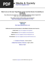 Bucher Algorithmic Power