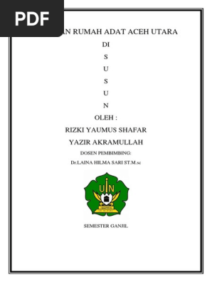 Makalah Rumah Adat Aceh Utara Bener