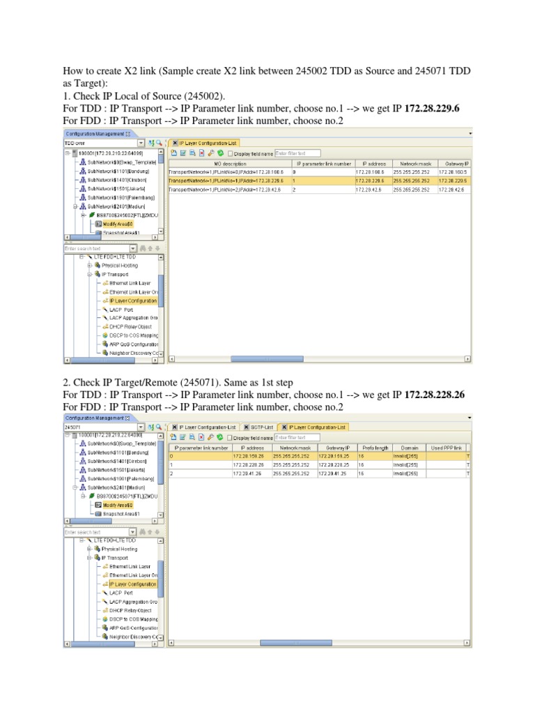 Creating X2 Links in ZTE NetNumen | PDF | Computers