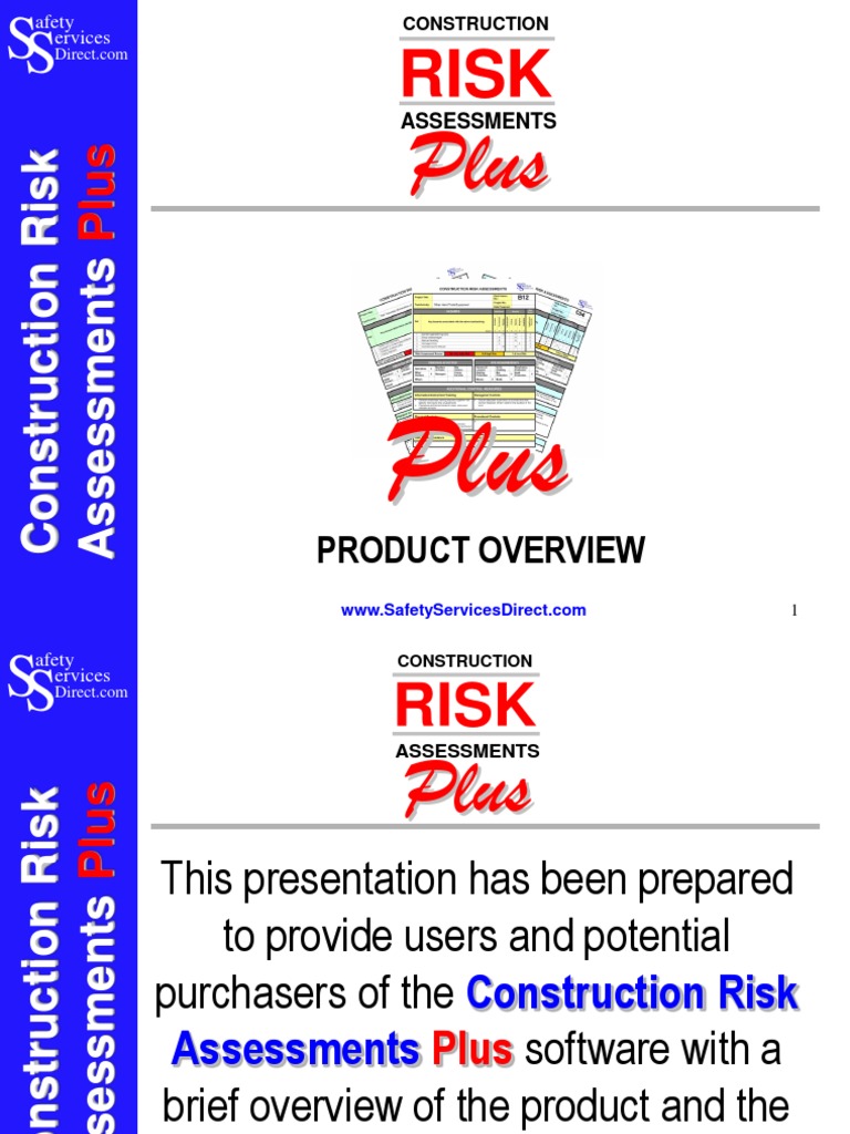 Construction Risk Assessment Plus Presentation | PDF | Risk ...