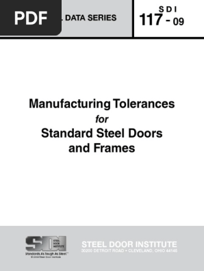 Sdi 117 Pdf Door Building Materials