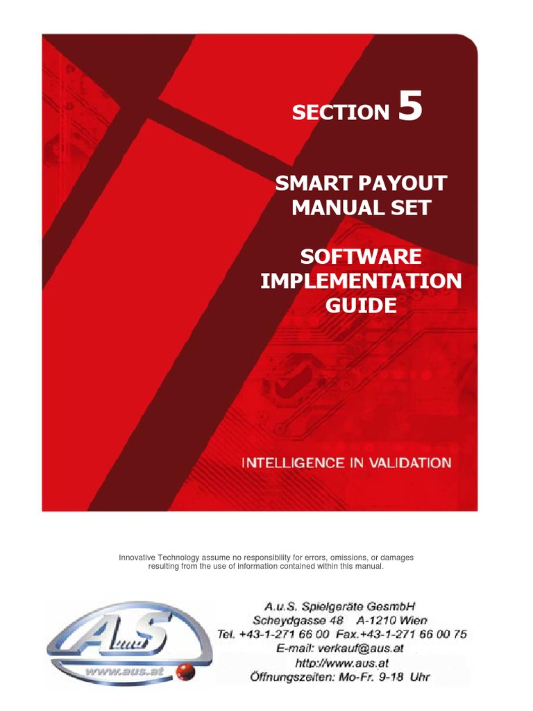 (Ver) SMART Payout Manual Set - Section 5 - Aus | PDF | Electrical ...