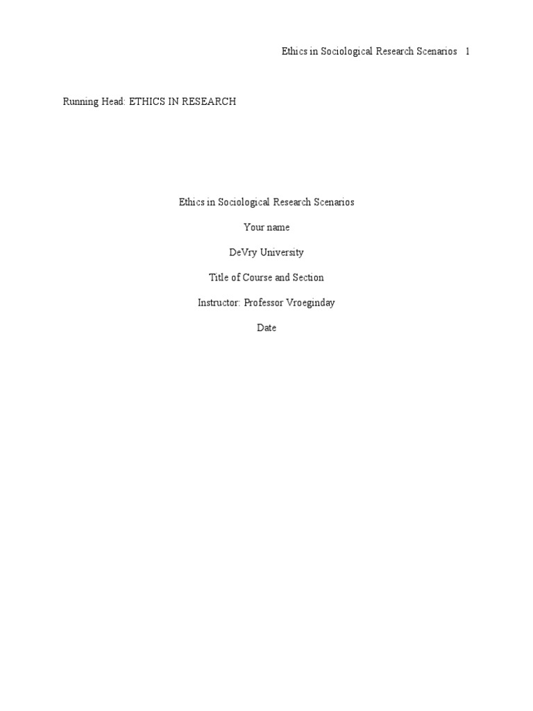 Example of Paper in APA | PDF | Social Science