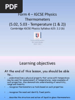 Download Form 4  IGCSE Physics - Thermometers by Mr Borges SN36255809 doc pdf