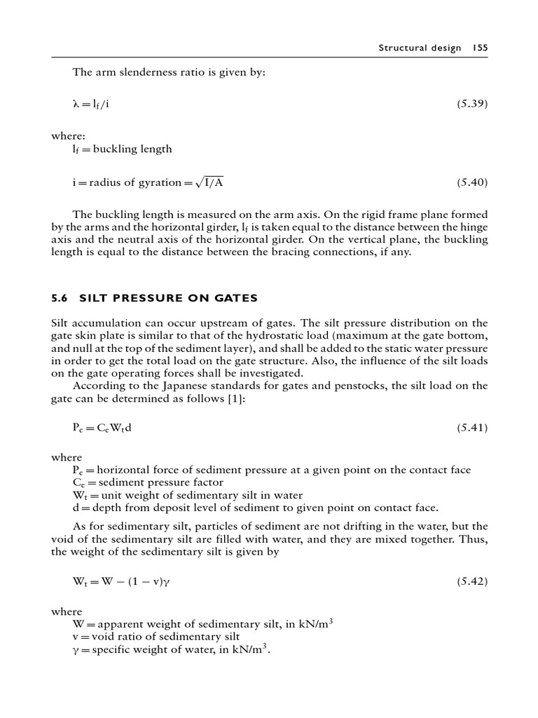 Silt Load On Gates | PDF | Sedimentary Rock | Friction