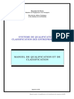 Manuel de Qualification Et de Classification Des Entreprises en BTP (Maroc)
