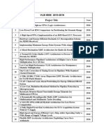 VLSI IEEE 2015-2016 Project Title