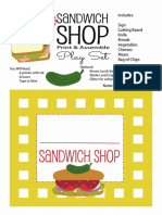 Printable Sandwich Shop PDF