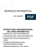 Gerencia Informatica Estructura Organizacional