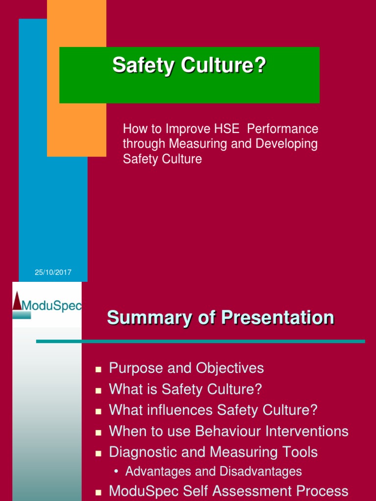 What Is Safety Culture | PDF | Educational Assessment | Behavior