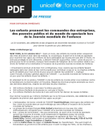 Communiqué de presse Journée mondiale de l’enfance