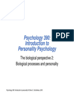 Psychology 390: Introduction To Personality Psychology