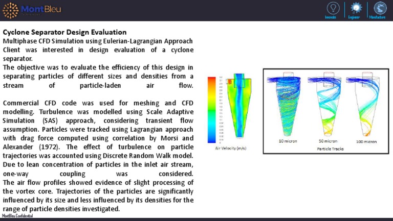 Cyclone Separator Design Evaluation | PDF | Science & Mathematics